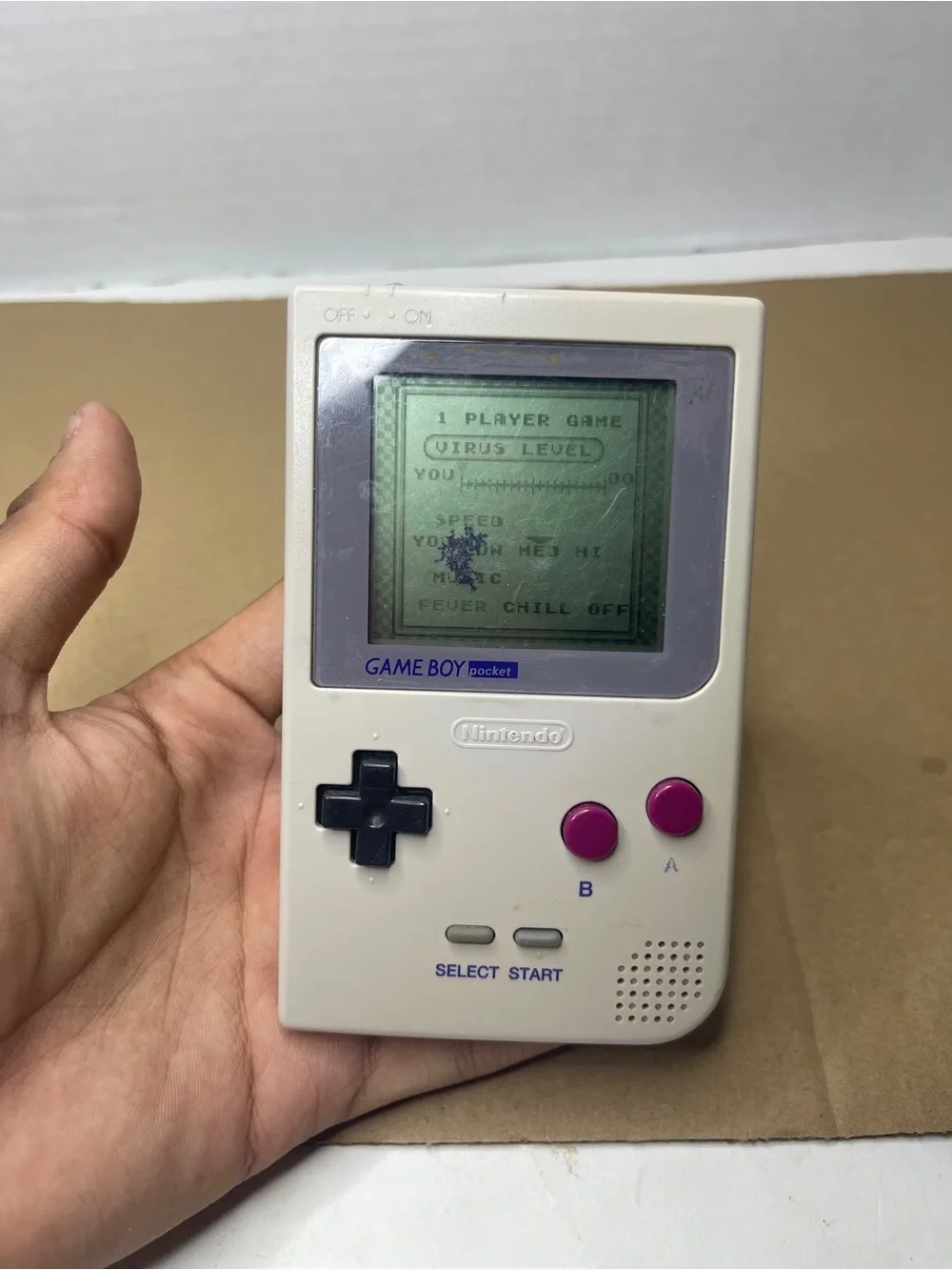 Nintendo Game Boy Pocket - White with Purple Buttons